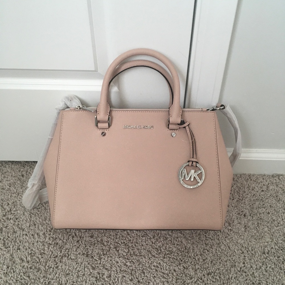 NWT Michael Kors Medium Sutton Satchel Ballet Pink